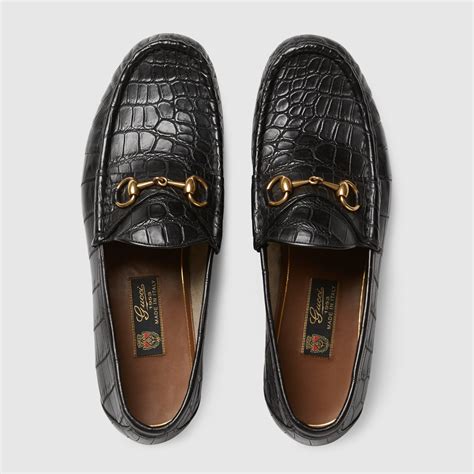 1953 gucci horsebit loafer|Gucci crocodile loafer.